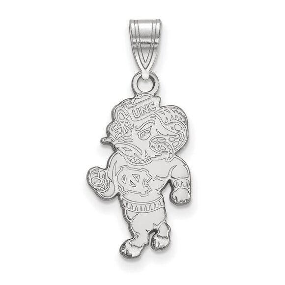 14k White Gold North Carolina Large Pendant